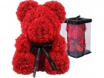 Valentínsky medvedík s červenými ružami - 40 cm