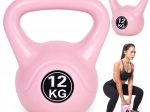 Kettlebell 12 kg ružový na domáci tréning MODERNHOME