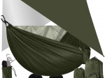 Turistický hamak s moskytiérou a plachtou 260x140 cm
