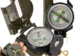 Vojenský číselníkový kompas s kovovým puzdrom
