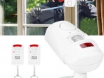 bezdrôtový alarm s PIR detektorom pohybu a 2 diaľkovými ovládačmi 105 dB