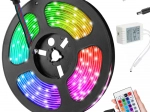 LED pásik SMD 5050 RGB 4,5 m vodotesná sada s diaľkovým ovládaním