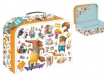 Papierový školský kufrík - bláznivé zvieratká