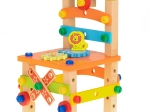 Drevená stavebnica – dielenská stolička 49 dielov