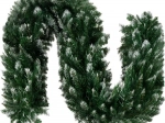 Zrezaná vianočná girlanda so snehovým efektom 270 cm