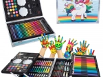 Umelecká súprava v kufríku 145 ks modrá