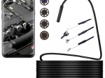 Endoskopická inšpekčná kamera pre Android a PC, 5 m, 6 LED, IP67