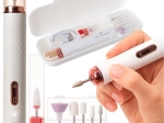 Bezdrôtová frézka na nechty Beautylushh na manikúru a pedikúru so 6 nadstavcami a puzdrom