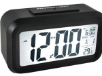 Budík - čierne digitálne hodiny LED