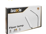 Stojacia LED lampa Izoxis 180 cm čierna s diaľkovým ovládaním
