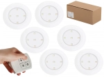 Sada bezdrôtových podskrinkových LED svetiel s diaľkovým ovládaním, 6 ks