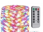 Farebná svetelná reťaz LED - 30 m, 300 LED diód