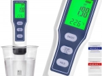 Digitálny tester pH a teploty pre kontrolu kvality vody