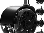 Kolieska na kancelársku stoličku 2,5" RUHHY, čierna, sada 5 ks