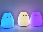 Silikónová LED lampička - mačka