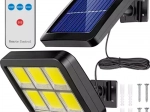 Solárne nástenné LED svetlo 120 LED COB s externým panelom IZoxis