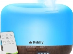 Aromadifuzér a zvlhčovač vzduchu RUHHY LED s diaľkovým ovládaním 300 ml