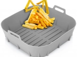 Silikónový vložný kôš do horúcovzdušnej fritézy 22 cm – sivý