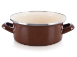 Smaltovaný hrniec Brown 20,5 cm, 2,2 l