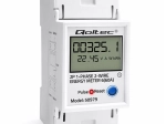 Jednofázový elektromer na DIN lištu s LCD, LED indikáciou a funkciou RESET 230 V 60 A