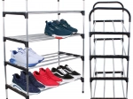 Viacúrovňový stojan na topánky so 4 policami