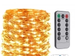 LED svetelná reťaz teplá biela - 30 m, 300 LED diód
