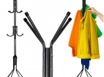 Stojanový vešiak na oblečenie 170 cm čierny RUHHY