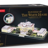 CUBICFUN 3D puzzle Biely dom s LED osvetlením (151 dielikov)