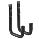 Sada 2 nástenných oceľových hákov na bicykel a pneumatiky MACLEAN, nosnosť 22 kg