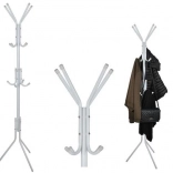 Biely stojanový vešiak