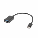 Adaptér USB‑C na USB‑A 2.0 OTG 0,15 m čierny