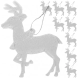 Vianočné ozdoby - sada sobov 9 ks