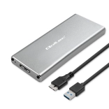 Hliníkové puzdro pre M.2 SSD SATA NGFF s USB 3.0, 5 Gb/s, 2 TB, strieborné