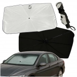 Skladacia slnečná clona na čelné sklo auta 65 × 110 cm