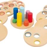 Logická drevená nasúvacia hra Small Foot