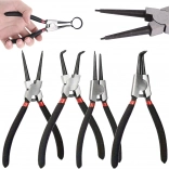 Sada klieští na poistné krúžky Seger 4 ks – rovné a zahnuté