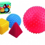 Senzorická sada geometrických tvarov LITTLE HERO, 4 ks