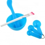 Súprava na prípravu masiek a farbenie vlasov - miska, odmerky, štetec