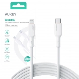 CB-SCL2 Biely silikónový kábel Lightning–USB‑C | USB Power Delivery USB‑PD | 1,8 m | 27 W | 3 A | MFi Apple