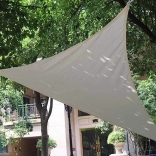 Vodoodolná tieniaca plachta na záhradu 3 × 3 × 3 m, trojuholník, sivá