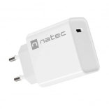 Sieťová nabíjačka NATEC Ribera 1x USB‑C 20 W biela