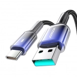 Joyroom USB-A na USB-C kábel 3 A 1,2 m čierny