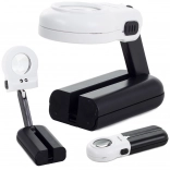 Ručná čítacia lupa 16× s LED osvetlením