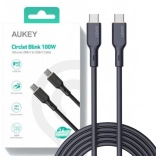 Silikónový kábel USB-C na USB-C 1,8 m 100W AUKEY