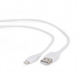 Biely USB kábel 8-pin 1m