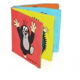 Textilná šuštiaca rozkladacia knižka KRTKO 10 × 10 cm