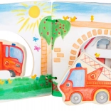 Drevená knižka Hasiči