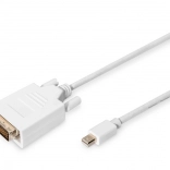 Biely kábel Mini DisplayPort na DVI‑D, 2 m
