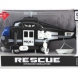 Policajná helikoptéra na batérie so svetlom a zvukom