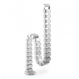 Elastická káblová špirála s podstavcom 1,3 m, strieborná